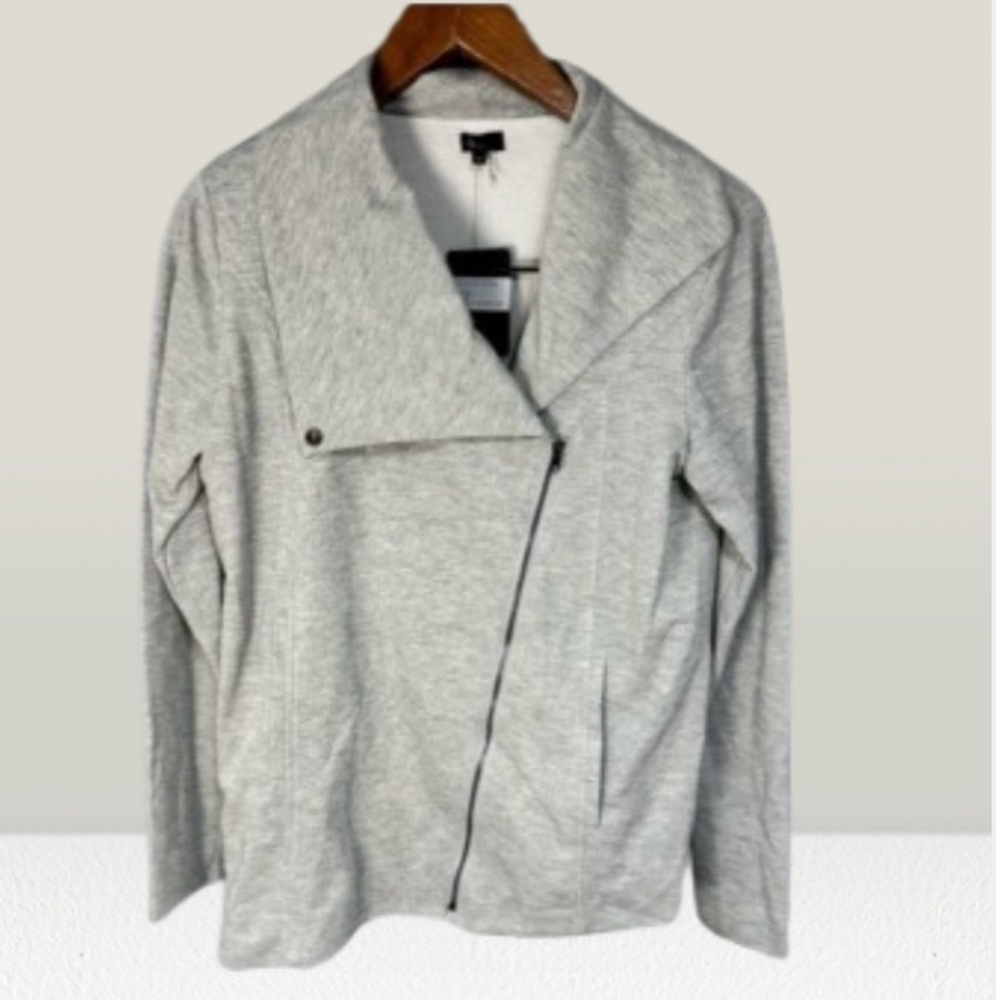 6 by Six Women’s Moto Jacket sz M Sweatshirt NEW # E801